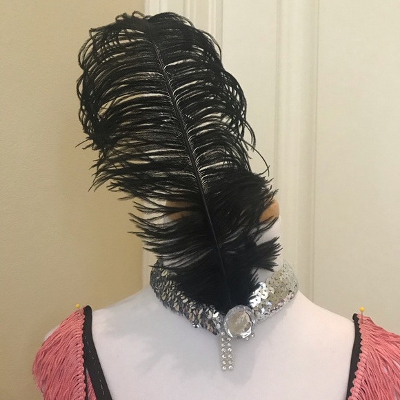 Vintage handmade flapper costume with headpiece - Picture 3 of 5